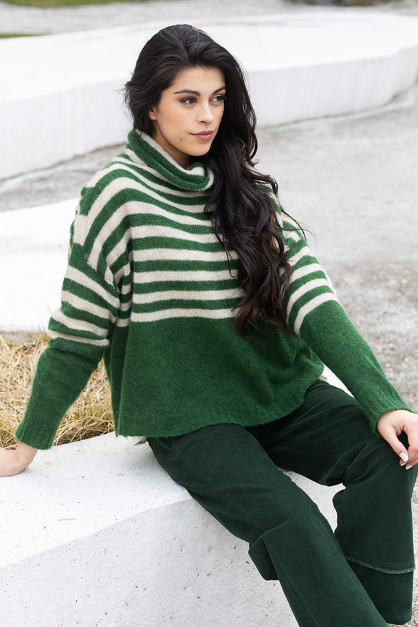 BOHÉME Genser Krage Stripet B13114 - Image 1