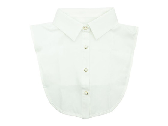 INTEX Skjortekrage m/perle knapper 7853