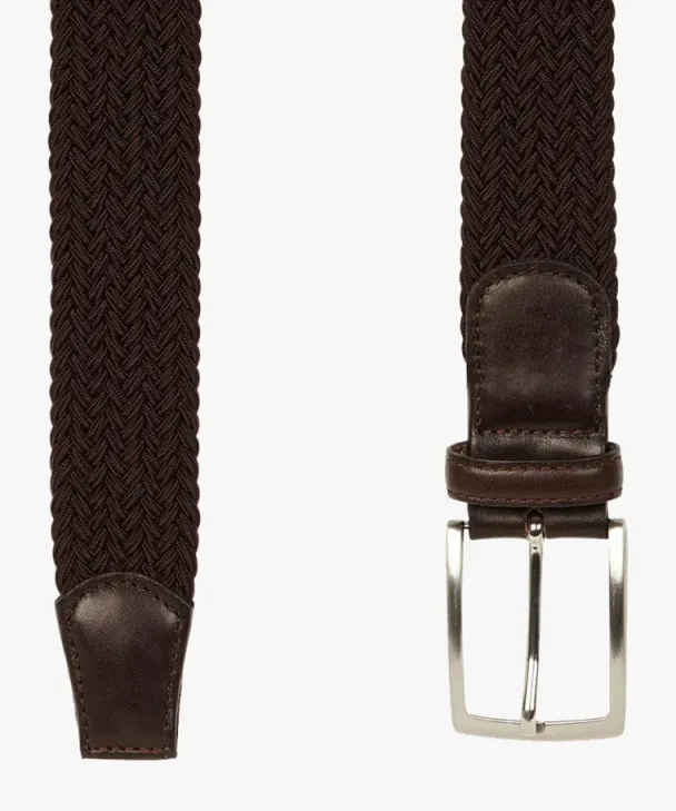 Profuomo Elastisk belte, brunt - Image 2