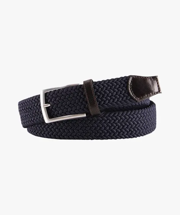 Profuomo Elastisk belte, navy - Image 1