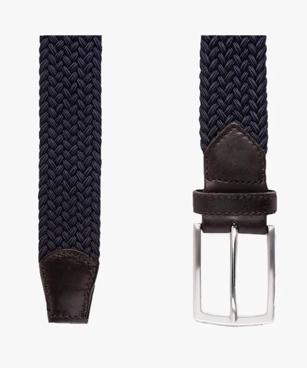 Profuomo Elastisk belte, navy - Image 2