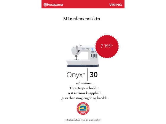 Husqvarna Viking Onyx 30