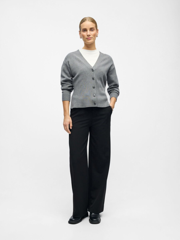 OBJLisa wide pant, svart - Image 3