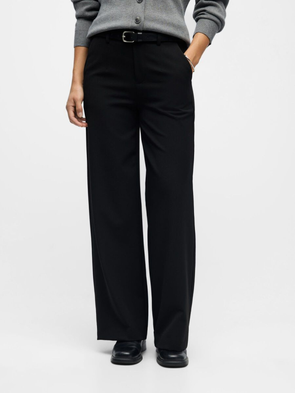 OBJLisa wide pant, svart - Image 1