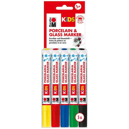Marabu KIDS Porcelain & Glas – Maxi Fun Sett 5stk