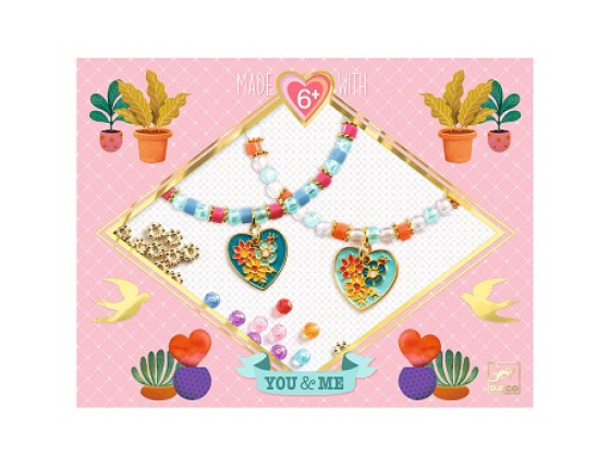 Perlesett - Lag armbånd med hjerter