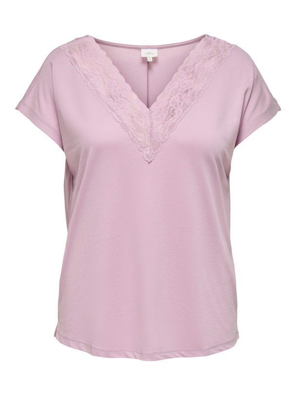CARNICKY LIFE CAPSLEEVE V-NECK TOP JRS - Image 1