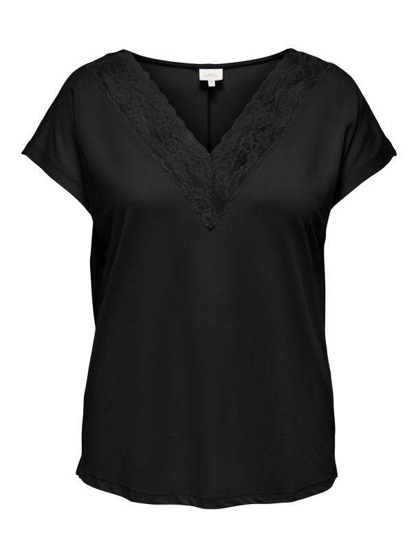 CARNICKY LIFE CAPSLEEVE V-NECK TOP JRS - Image 1