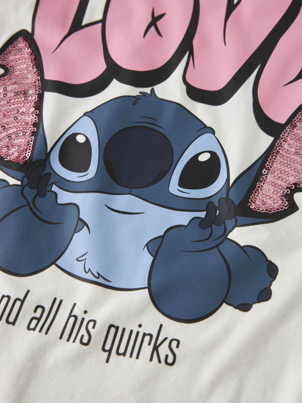 NKFOdina Stitch t-skjorte, hvit - Image 3