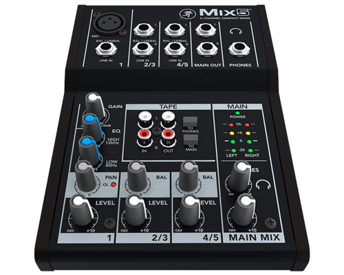 MIKSER Mackie Mix5 5-channel Compact Mixer