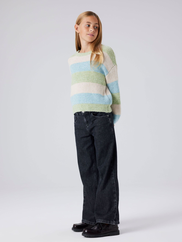 NKFSally strikket genser, blå - Image 3