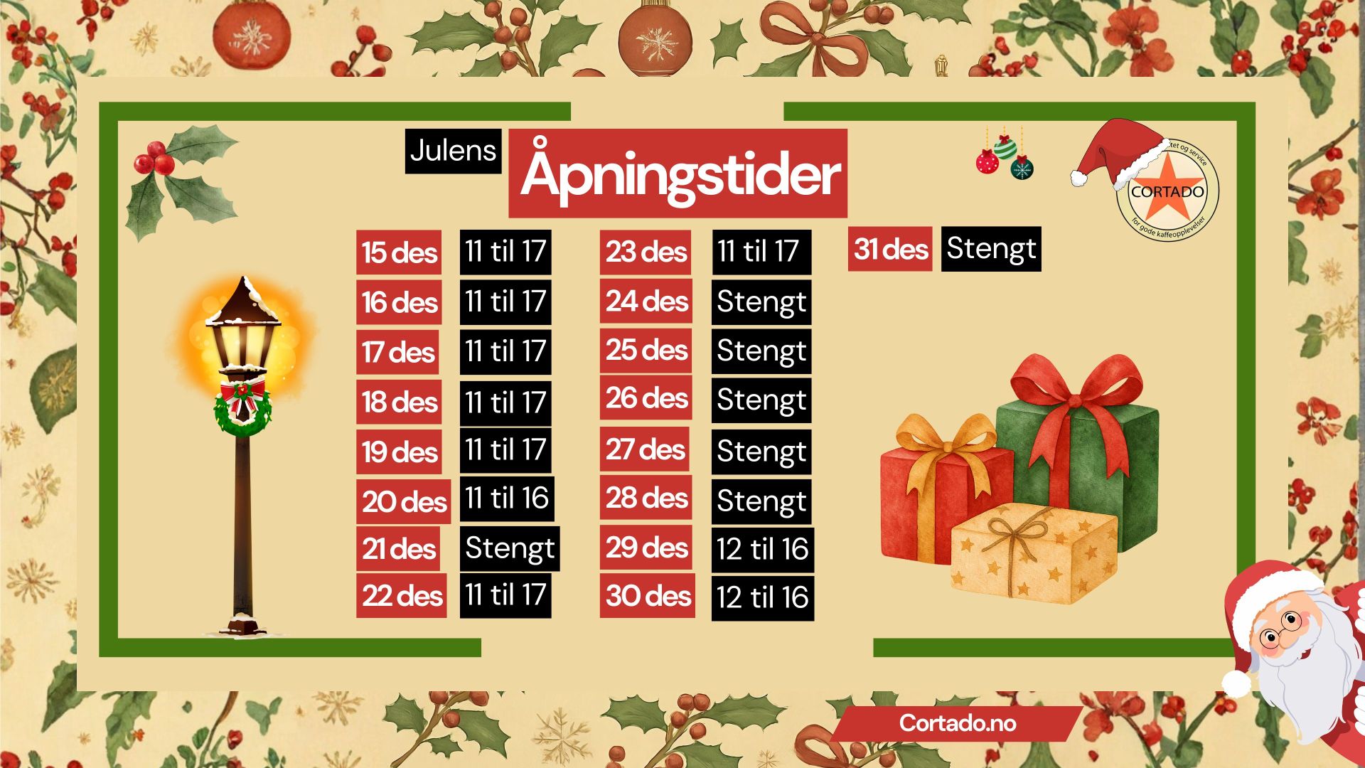 2025 Opening Hours Christmas (Banner)