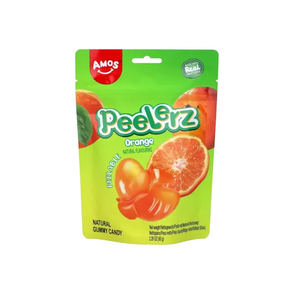 AMOS PEELERZ GUMMY ORANGE 65g