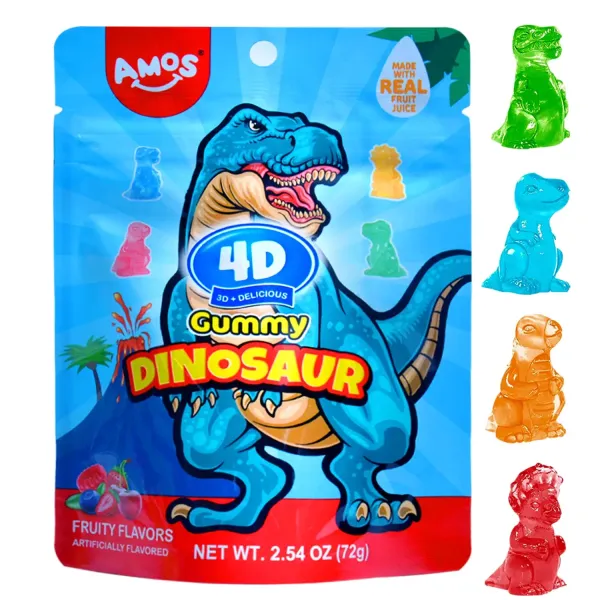 AMOS 4D GUMMY DINOSAUR 65g