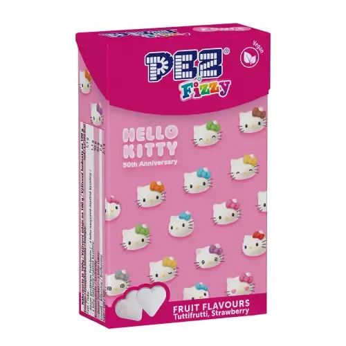PEZ FIZZY HELLO KITTY FLIP TOP BOX 30g
