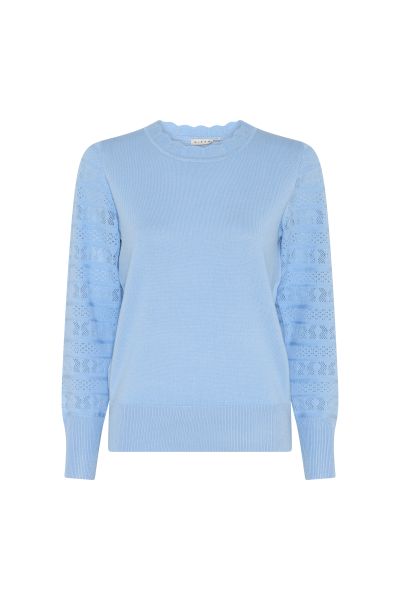 Genser m/mønster 180 152 Lys Blå