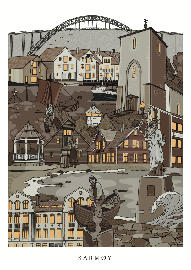 Karmøy plakaten dus 30x40cm