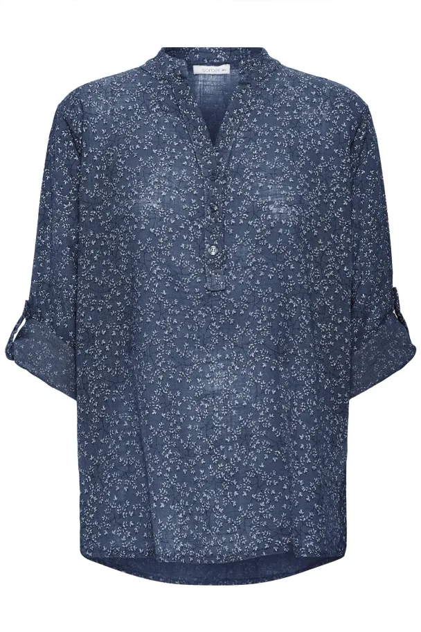 SBAlexia twig blouse, navy - Image 1