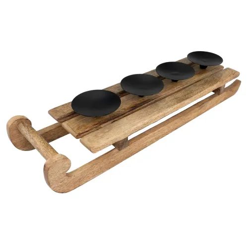 Antikk adventsstake på slede, F-design