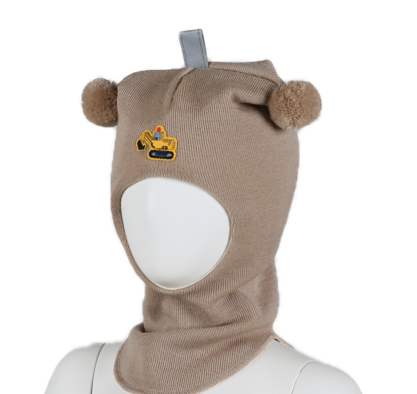 Kivat balaclava med gravemaskin
