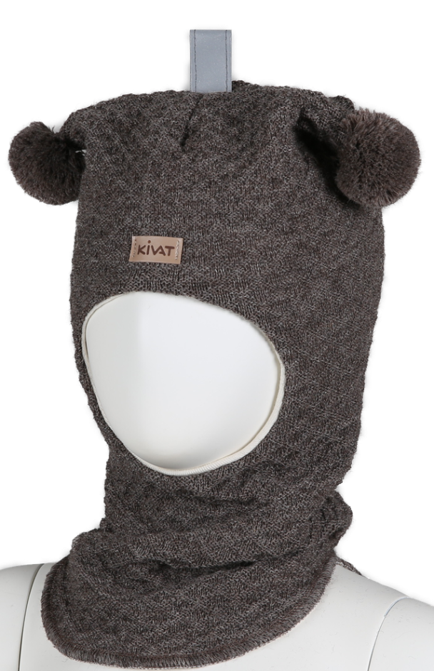Kivat balaclava med flettemønster