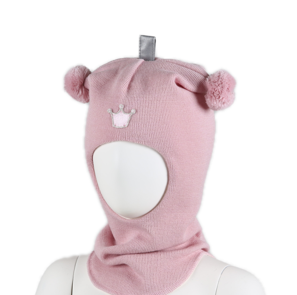 Kivat balaclava med krone