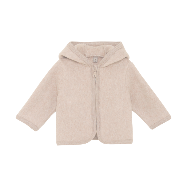 Jacket Ears Cotton Fleece - Camel Melange - Image 1