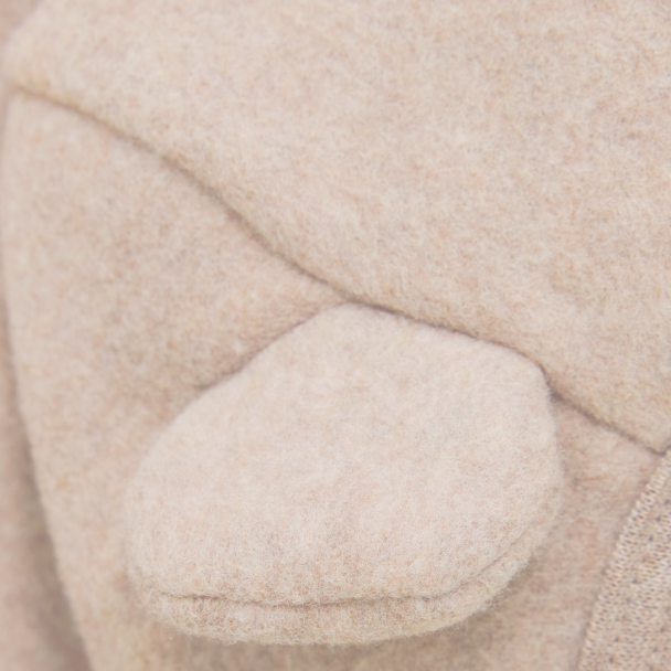 Jacket Ears Cotton Fleece - Camel Melange - Image 3