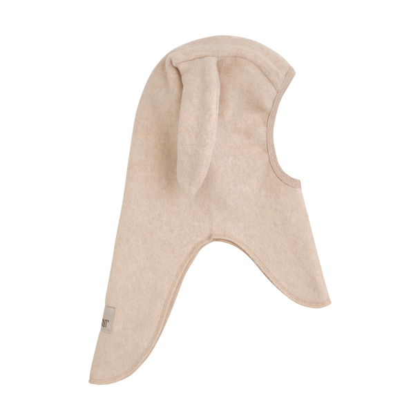 Balaclava Ears Cotton Fleece - Camel Melange - Image 2