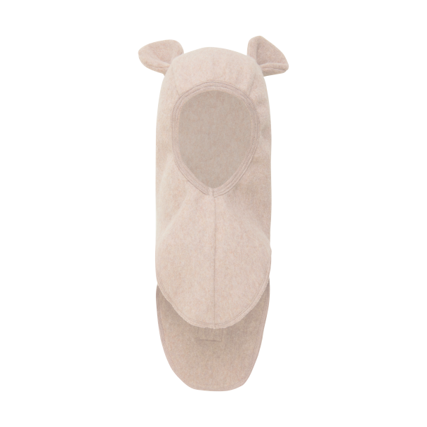 Balaclava Ears Cotton Fleece - Camel Melange - Image 1