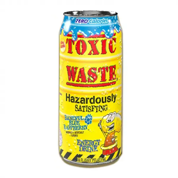 TOXIC WASTE BANEFUL BLUE RASPBERRY ENERGY DRINK 473ml 