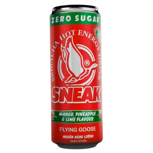 SNEAK X FLYING GOOSE SRIRACHA MANGO PINEAPPLE LIME ENERGY DRINK 330ml
