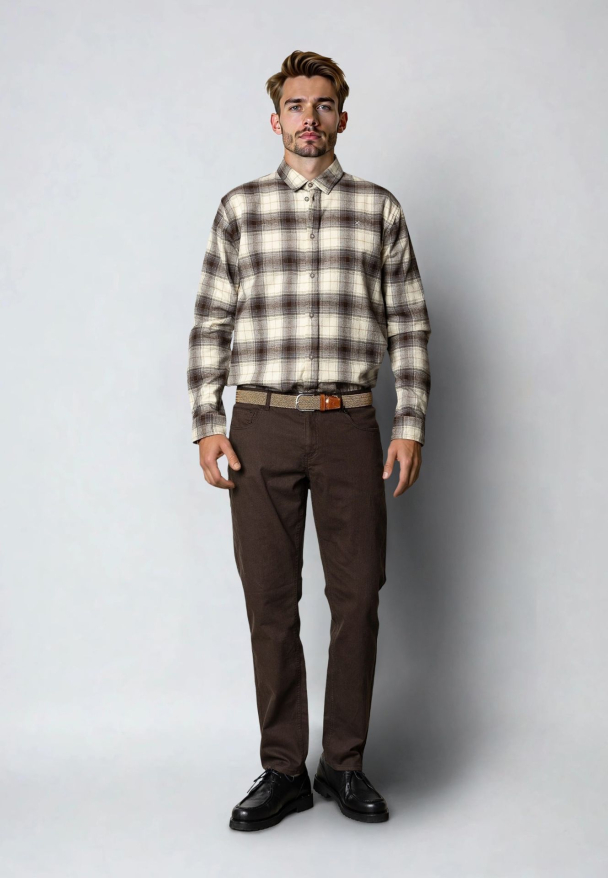 London caden pants, brun - Image 1