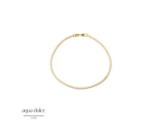 Armb&aring;nd - Tennis Small (Forgylt)