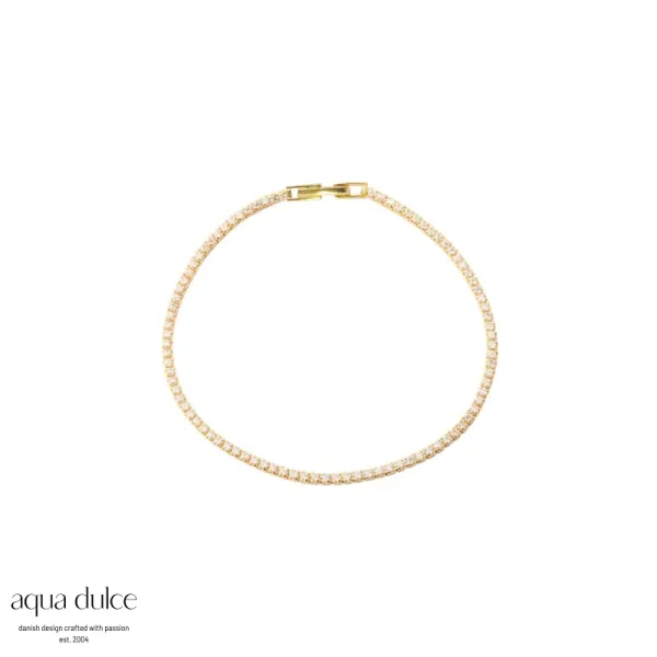 Armb&aring;nd - Tennis Small (Forgylt)