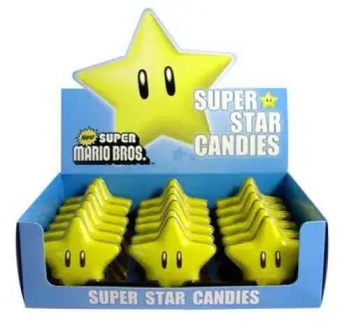 NINTENDO SUPER MARIO BROS SUPER STAR CANDY TIN 17g