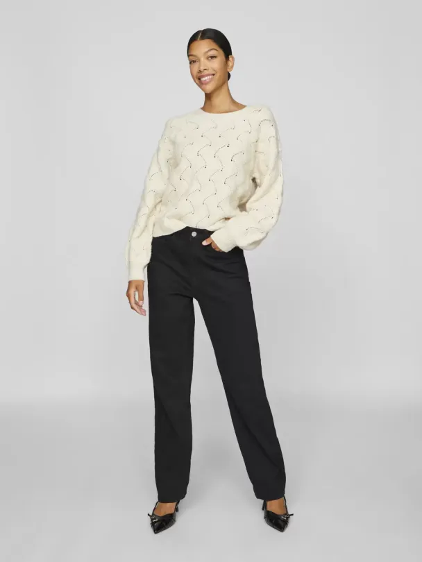 VISulfina strikket genser, offwhite - Image 2