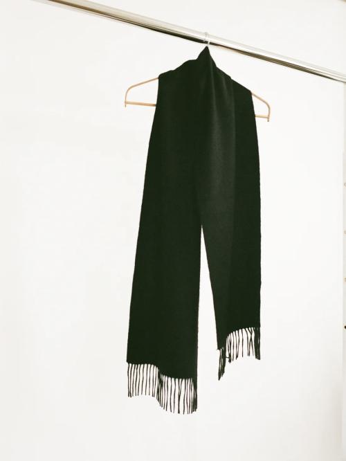 Cashmere Woven Scarf Black