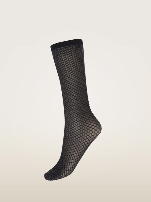 Shimmer Effect socks, black/ silver lurex - Image 2