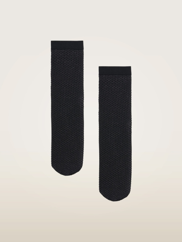 Shimmer Effect socks, black/ silver lurex - Image 3