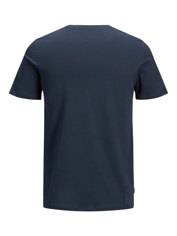 JCOPOINT BADGE TEE SS CREW NECK Navy - Image 4