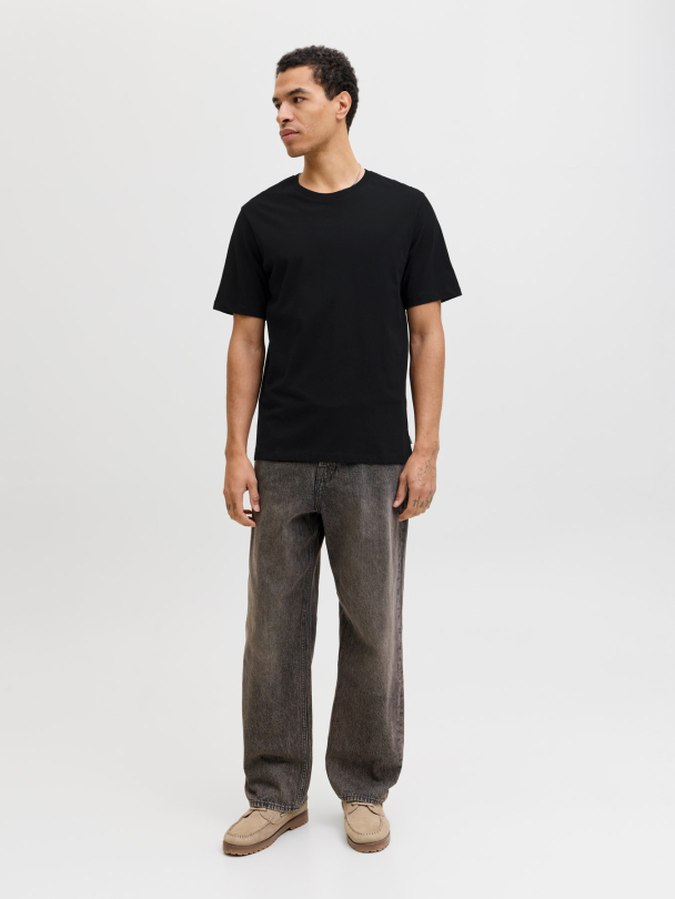 JJEORGANIC BASIC TEE SS O-NECK NOOS BLACK - Image 5