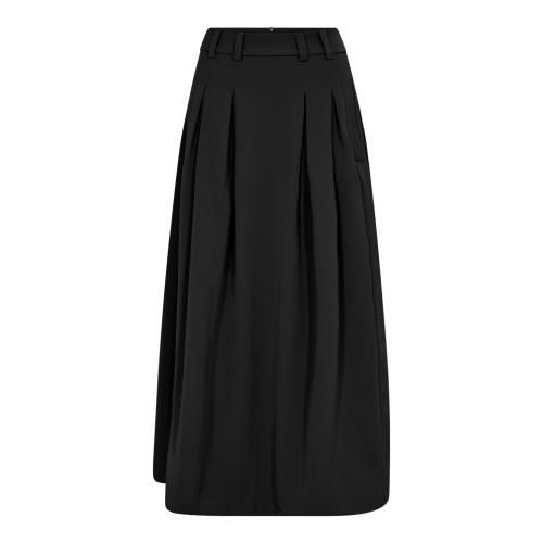 Anya Black Pleat Skirt           |       Anya Black Pleat Skirt fra Co´Couture