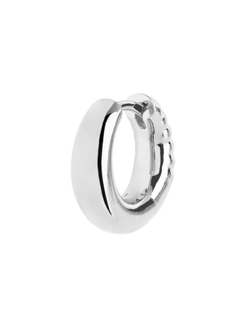 Laid Back 8 Huggie Silver