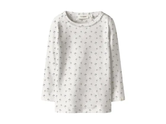 Gayo Slim Top, Coconut Milk Bell Flower - Lil' Atelier