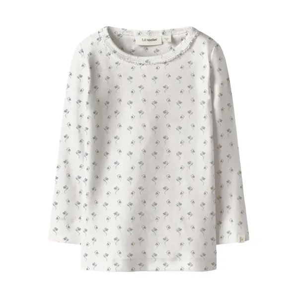 Gayo Slim Top, Coconut Milk Bell Flower - Lil' Atelier