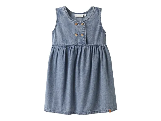 Taya Denim Spencer, Medium Blue Denim - Lil' Atelier