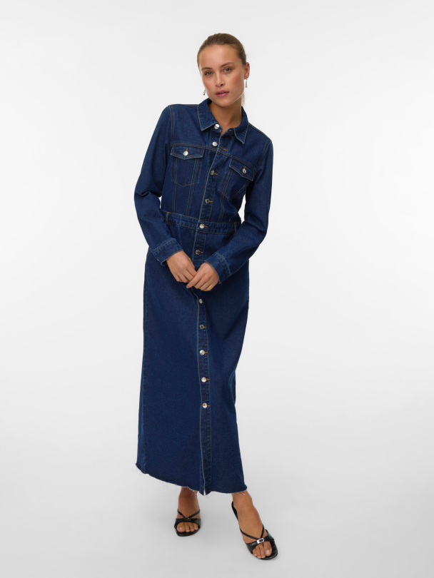 VMMOLLY LS ANK DENIM DRESS - Image 4