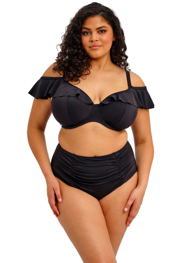 Elomi Plain Sailing, full bikini brief, sort - Image 2