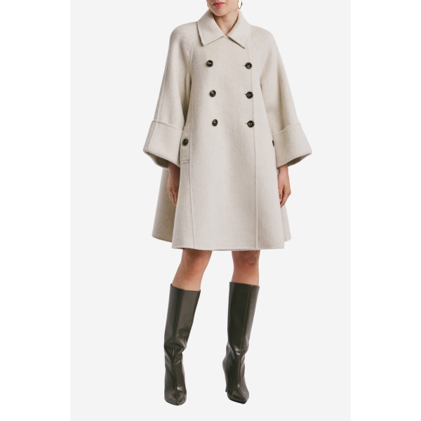 Tailored Coat - Vintage White